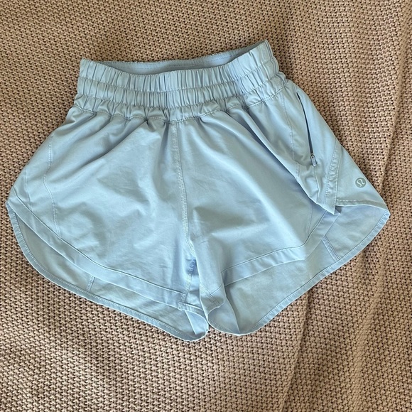 Lululemon Track That MR Periwinkle Running Shorts 5” in US Women’s Size 4 - Picture 2 of 8